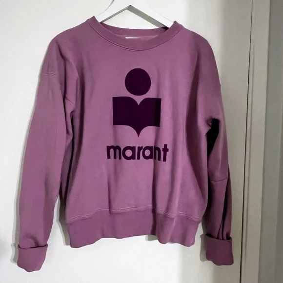 Isabel Marant Pink Logo Crewneck Sweatshirt - Picture 4 of 7